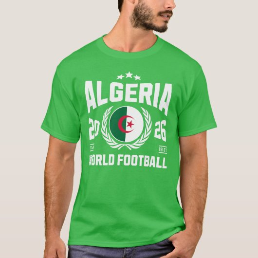 アルジェリア サッカー 2026 Tシャツ (正面)