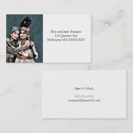 アルジェリア・ジプシー・ガールズ 名刺 (正面/裏面)