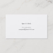 アルジェリア・ジプシー・ガールズ 名刺 (裏面)