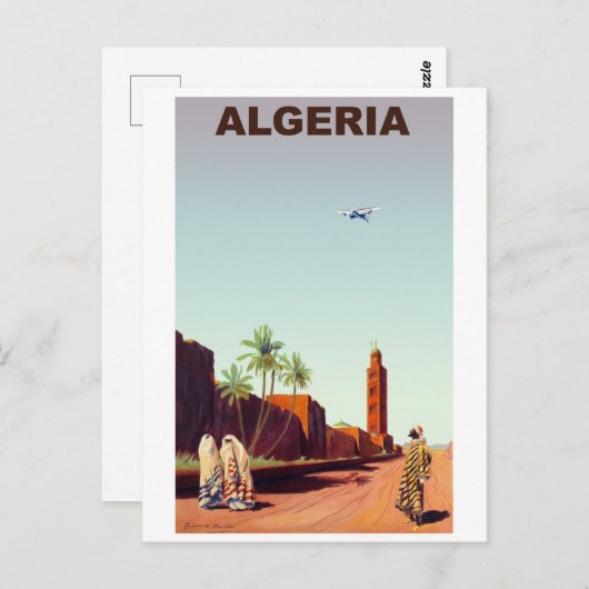 アルジェリア ポストカード (正面/裏面)
