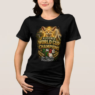 アルジェリア ワールドカップ 2026 チャンピオンズ フットボール トライブレンドTシャツ