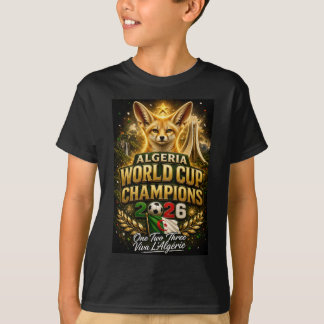 アルジェリア ワールドカップ 2026 チャンピオンズ フットボールTシャツ Tシャツ