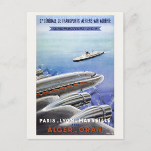 アルジェリア・ヴィンテージ旅行ポスター ポストカード