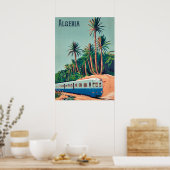 アルジェリア、手のひらを通り過ぎる列車 ポスター (キッチン)