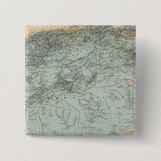 アルジェリア 缶バッジ (正面)