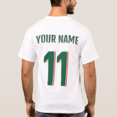 アルジェリア 2026 ファンTシャツ Tシャツ (裏面)