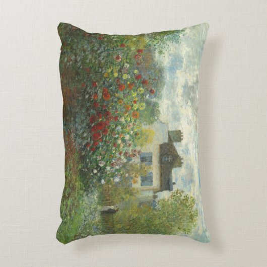 アルジェンティーユのモネ絵画アーティストガーデン アクセントクッション (正面(垂直))