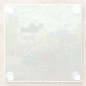 アルジェンティーユのモネ絵画アーティストガーデン ガラスコースター (裏面)