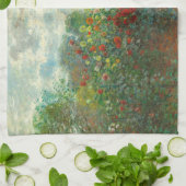 アルジェンティーユのモネ絵画アーティストガーデン キッチンタオル (折り畳み)