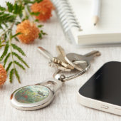 アルジェンティーユのモネ絵画アーティストガーデン キーホルダー (側面)