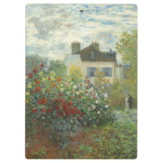 アルジェンティーユのモネ絵画アーティストガーデン クリップボード (裏面)