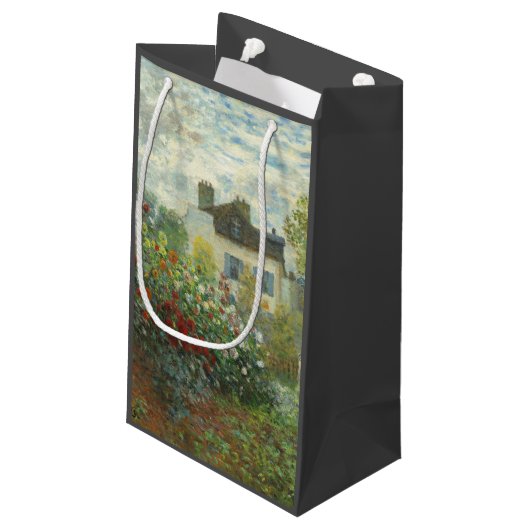 アルジェンティーユのモネ絵画アーティストガーデン スモールペーパーバッグ (裏面アングル)