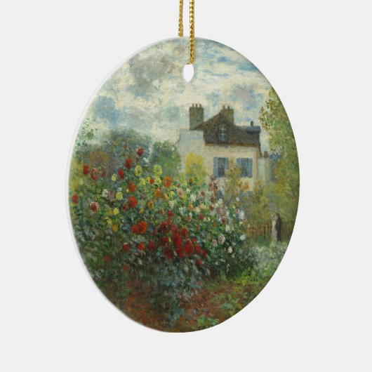 アルジェンティーユのモネ絵画アーティストガーデン セラミックオーナメント (右)