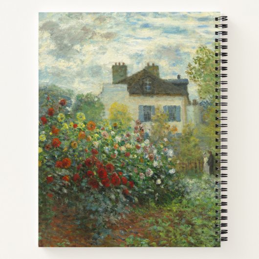 アルジェンティーユのモネ絵画アーティストガーデン ノートブック (裏面)