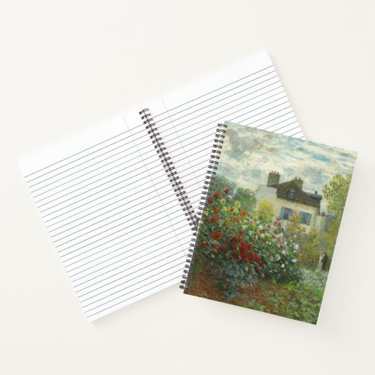 アルジェンティーユのモネ絵画アーティストガーデン ノートブック (内部)
