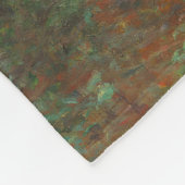アルジェンティーユのモネ絵画アーティストガーデン フリースブランケット (角)