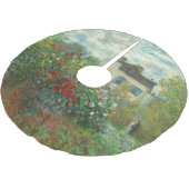 アルジェンティーユのモネ絵画アーティストガーデン ブラッシュドポリエステルツリースカート (アングル)