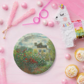 アルジェンティーユのモネ絵画アーティストガーデン ペーパープレート (パーティー)