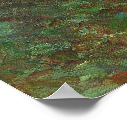 アルジェンティーユのモネ絵画アーティストガーデン ポスター (角)