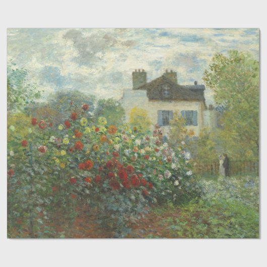 アルジェンティーユのモネ絵画アーティストガーデン ラッピングペーパー (フラット)