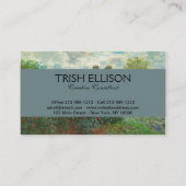 アルジェンティーユのモネ絵画アーティストガーデン 名刺 (裏面)