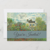アルジェンティーユのモネ絵画アーティストガーデン 招待状 (正面)