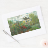 アルジェンティーユのモネ絵画アーティストガーデン 長方形シール (封筒)