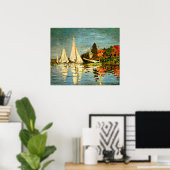 アルジェンティーユのレガタス・モネ ポスター (ホームオフィス)