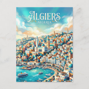 アルジェ湾 アルジェリア ポストカード