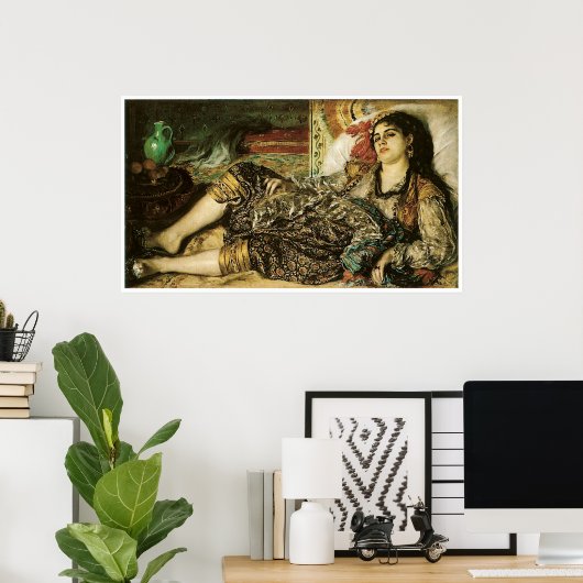 アルジェ1870年ピエール・アグステルノアールの女 ポスター (ホームオフィス)