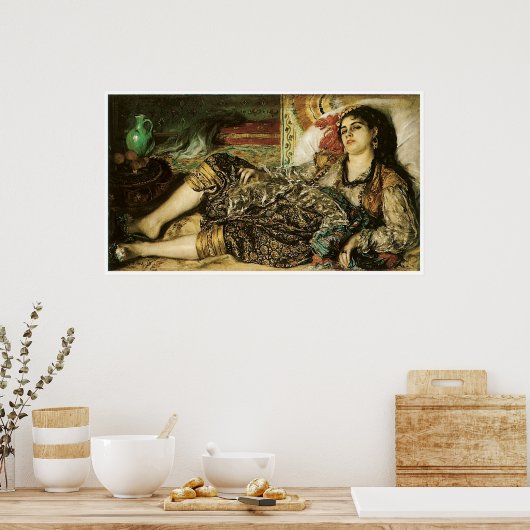 アルジェ1870年ピエール・アグステルノアールの女 ポスター (キッチン)