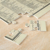 アルジェ・アルジェリアのヴィンテージ地図(1912年) ジグソーパズル (側面)