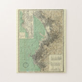 アルジェ・アルジェリアのヴィンテージ地図(1912年) ジグソーパズル (縦)