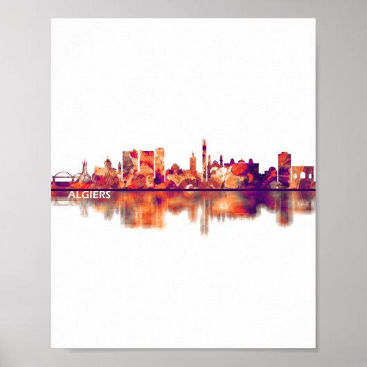 アルジェ・アルジェリア・スカイライン ポスター (正面)