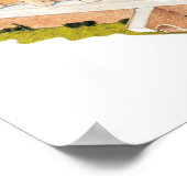 アルジャフェリア。サラゴサ・スペイン。イスラム宮殿 ポスター (角)