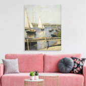 アルジャントゥイユの帆船(Gustave Caillebotte作) キャンバスプリント (インサイチュ (リビング))
