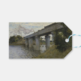 アルジャントゥイユの鉄道橋 (モネ作) ギフトタグ
