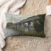 アルジャントゥイユの鉄道橋 (モネ作) ランバークッション (ブランケット)