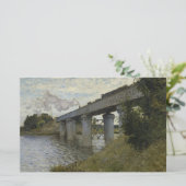 アルジャントゥイユの鉄道橋 (モネ作) 便箋 (スタンド正面)