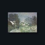 アルジャントゥイユの雪景色（クロード・モネ） キャンバスプリント<br><div class="desc">クロード・モネによる『アルジャントゥイユの雪景色II』（1874）は、ヴィンテージ印象派の美しい風景画である。フランスのアルジャントゥイユ市を背景に、雪の降る冬の日に樹木や家々が描かれている。
画家について:
クロード・モネ（1840-1926）は、フランスの印象派絵画運動の創設者であり、ほとんどの作品は「野外」（屋外）スタイルの印象派風景画である。</div>