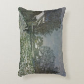 アルジャントゥイユの雪（クロード・モネ） アクセントクッション (正面(垂直))