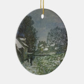 アルジャントゥイユの雪（クロード・モネ） セラミックオーナメント (右)