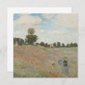 アルジャントゥイユ近くのケシの花畑（クロード・モネ） (正面/裏面)