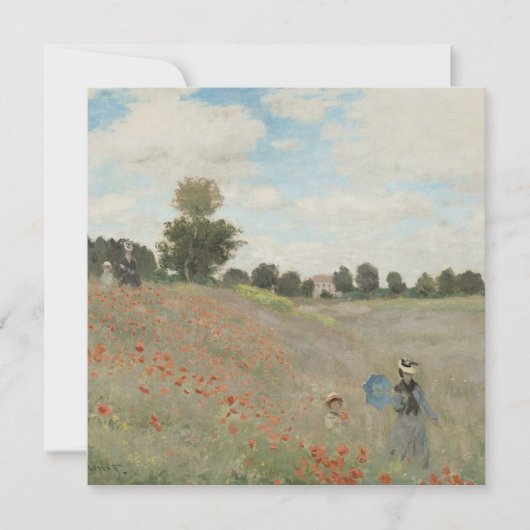 アルジャントゥイユ近くのケシの花畑（クロード・モネ） (正面)