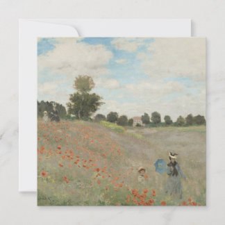 アルジャントゥイユ近くのケシの花畑（クロード・モネ）