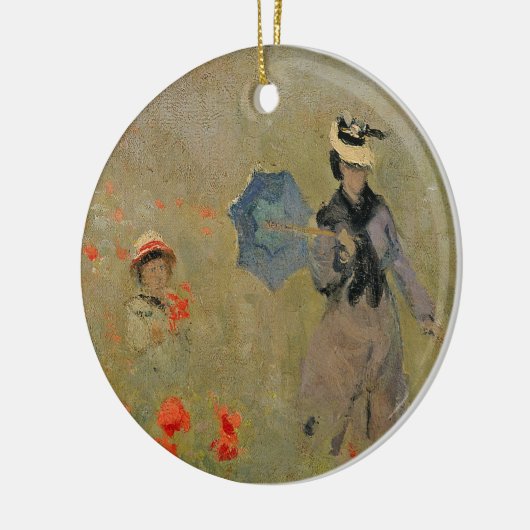 アルジャントゥーユの近くのクロード・モネ|の野生のケシ、 セラミックオーナメント (左)