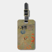 アルジャントゥーユの近くのクロード・モネ|の野生のケシ、 ラゲッジタグ (正面縦)