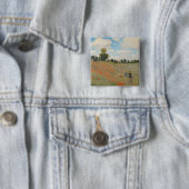 アルジャントゥーユの近くのクロード・モネ|の野生のケシ、 缶バッジ (インサイチュ)