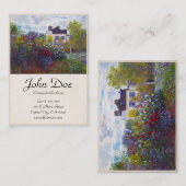 アルジャントゥーユクロード・モネのMonetの庭 名刺 (正面/裏面)