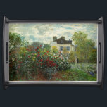 アルジャントゥーユ1873年(Monet)の芸術家の庭 トレー<br><div class="desc">クロード・モネの"1873年からのアルジャントゥーユの芸術家の庭"のコピー。 このコピーはPhotoshopと高められました。</div>